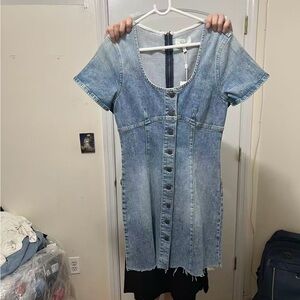 Reiss Denim Button-Down Dress